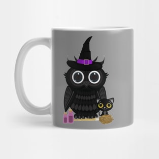 Black Owl Witch Mug